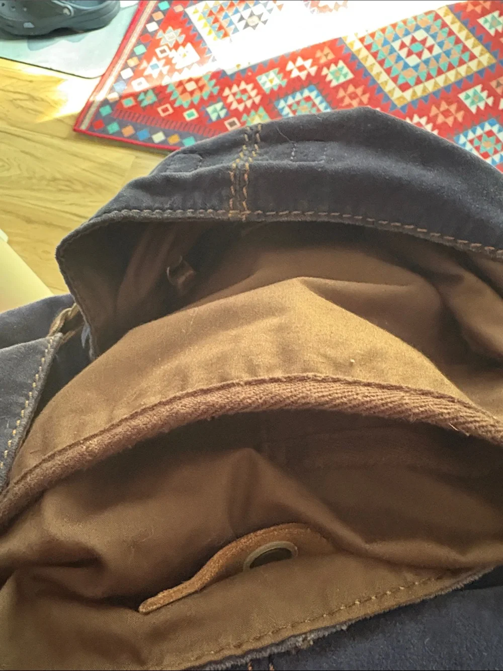 Lucky Brand hobo bag Deep Blue Velvet hardly used 2 inside pockets EXC
